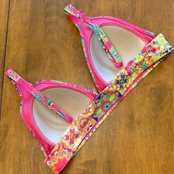 Johnny Was Flamingo Multicolor Bikini, XXL - Picture 4 of 11